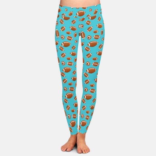 Ladies American Football Printed Leggings
