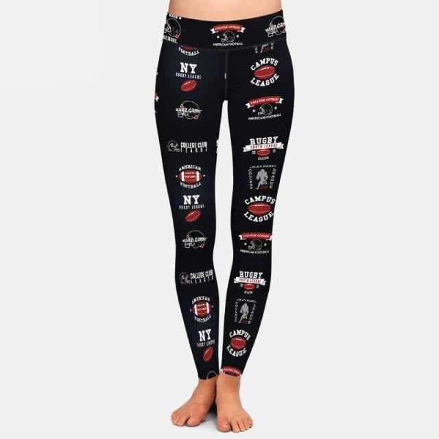 Ladies American Football Printed Leggings