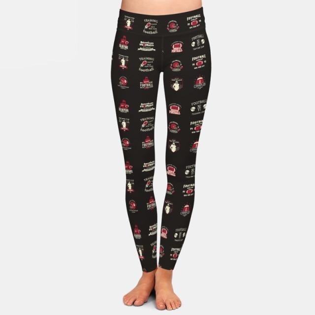 Ladies American Football Printed Leggings