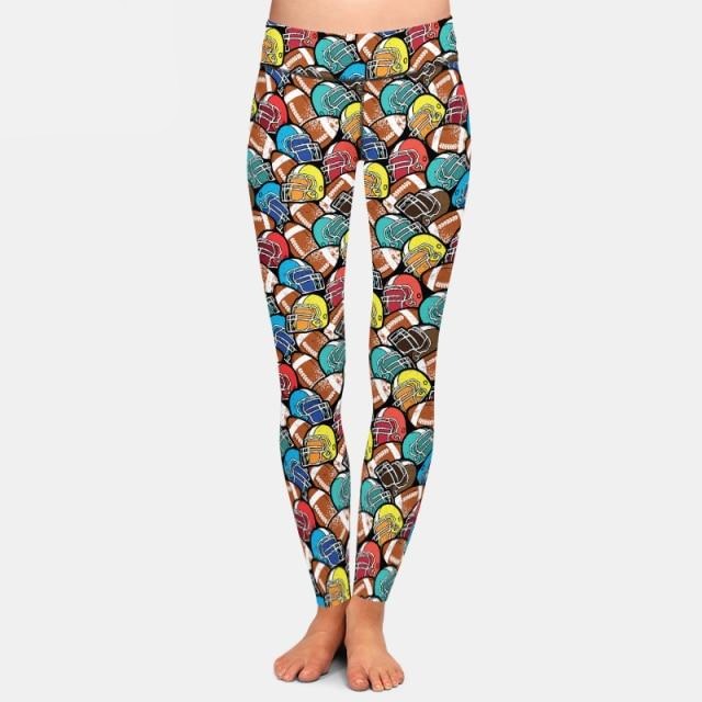 Ladies American Football Printed Leggings