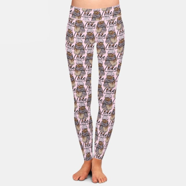 Ladies Assorted 3D Owls & Magic Designed Leggings