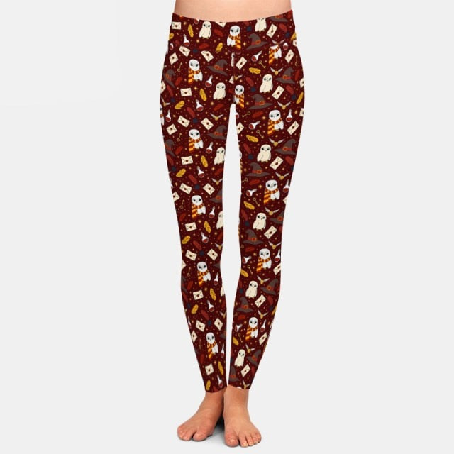 Ladies Assorted 3D Owls & Magic Designed Leggings
