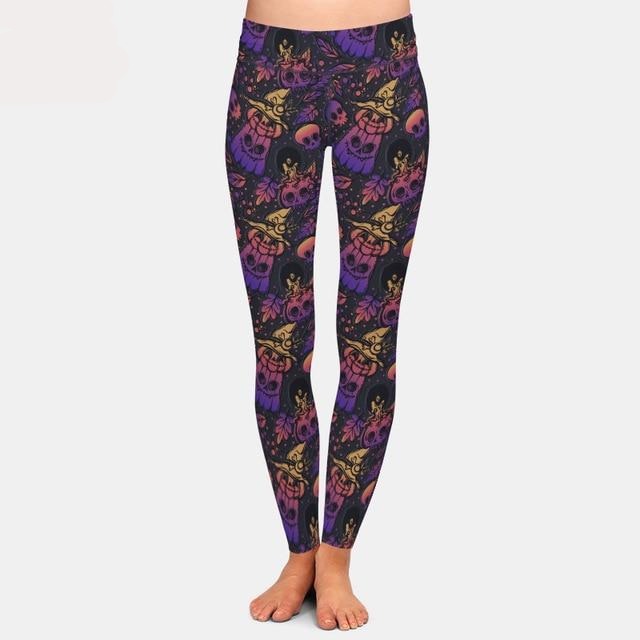Ladies Assorted Halloween Printed Leggings