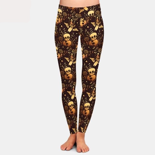 Ladies Assorted Halloween Printed Leggings