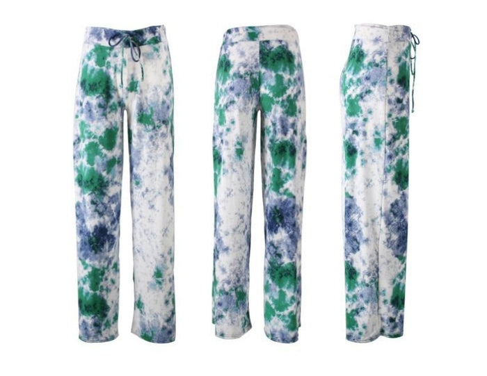 BLUE/GREEN TIE-DYE / MEDIUM - WITHOUT POCKETS