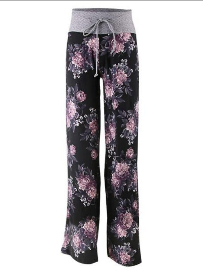 FLORAL WITH GREY BAND / XXL - WITHOUT POCKETS