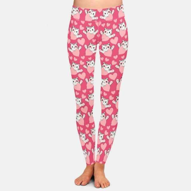 Ladies Beautiful Love Fashion Leggings