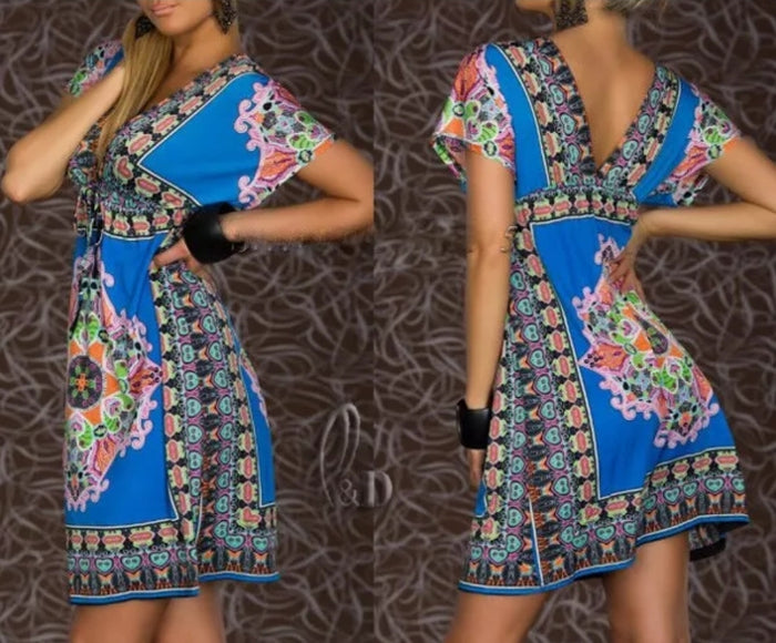 Ladies Beautiful Mini Kimono Dress