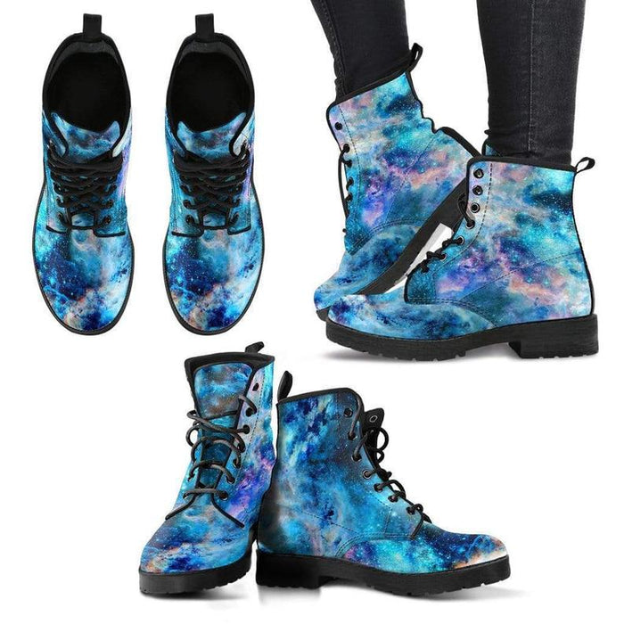 Ladies Boho Galaxy Fashion Lace-Up Boots