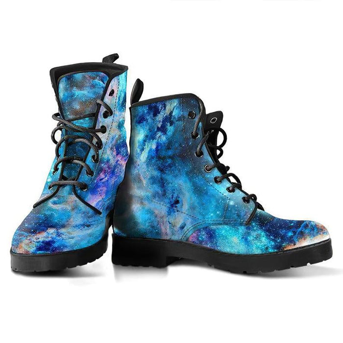 Ladies Boho Galaxy Fashion Lace-Up Boots