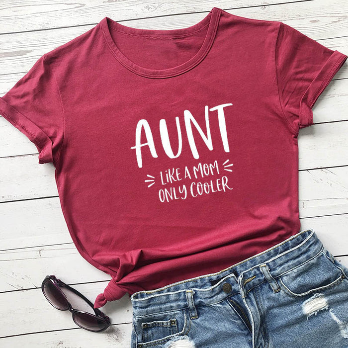 Ladies Cool Aunt Printed T-Shirt