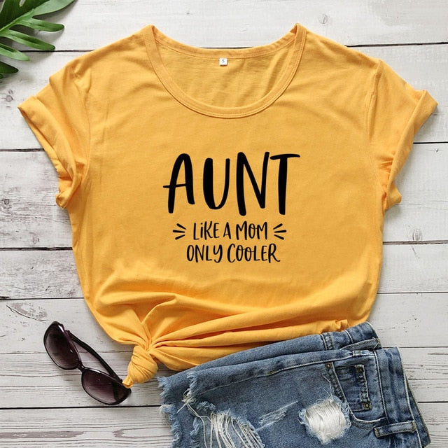 Ladies Cool Aunt Printed T-Shirt