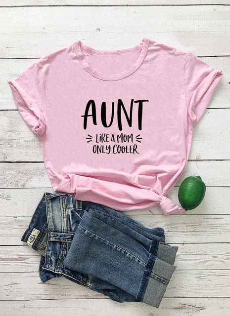 Ladies Cool Aunt Printed T-Shirt