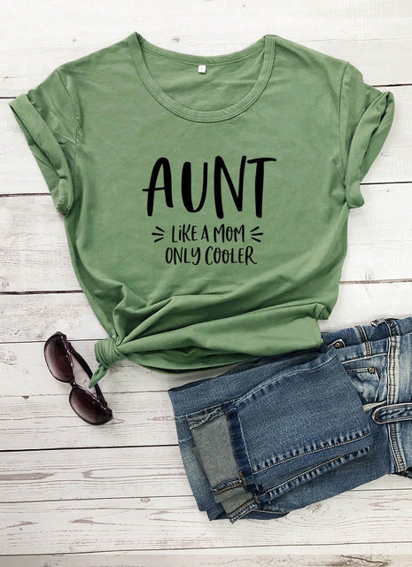 Ladies Cool Aunt Printed T-Shirt