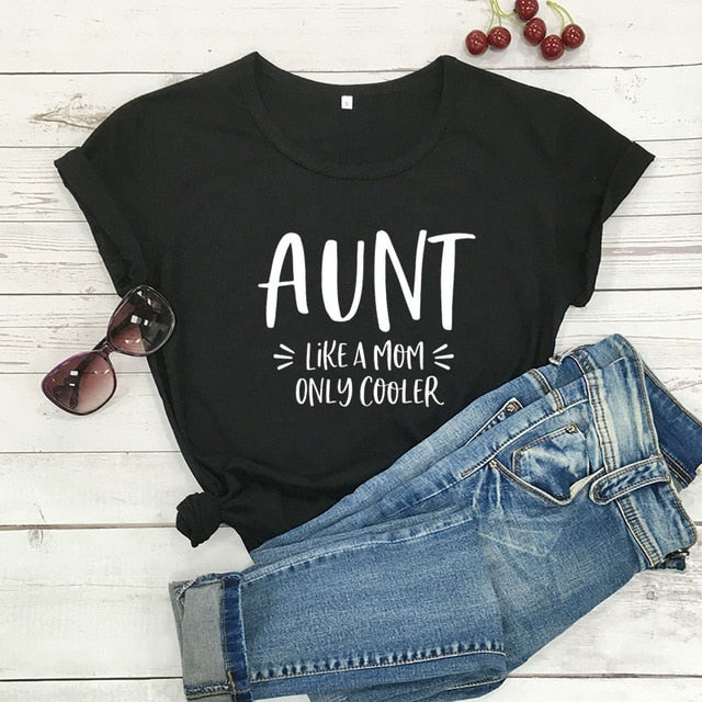 Ladies Cool Aunt Printed T-Shirt