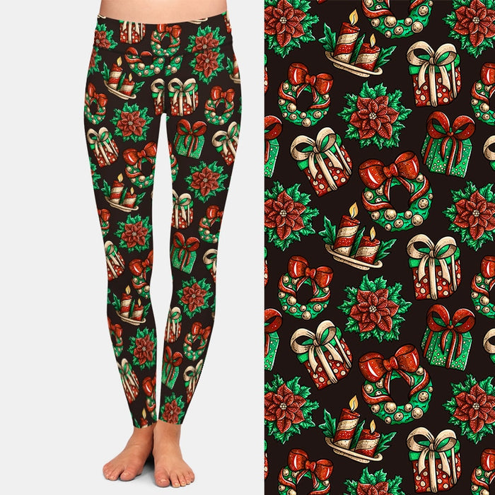Ladies Fashion Christmas Gifts Printed Leggings