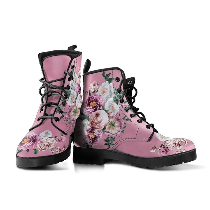 Ladies Floral Styles Fashion Lace-Up Boots