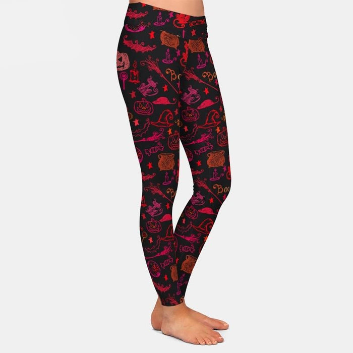 Ladies Gorgeous Freaky Ruby Halloween Leggings