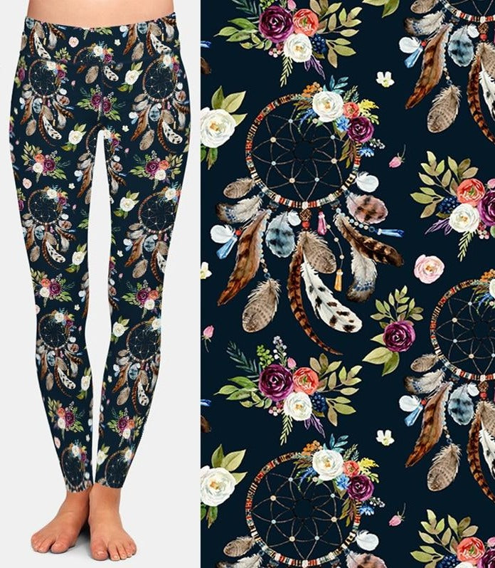 Ladies Gothic Dreamcatcher Soft, Comfy Leggings