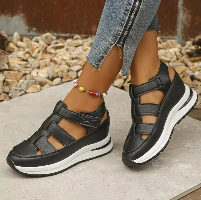 Ladies Hollow Wedge Sandals