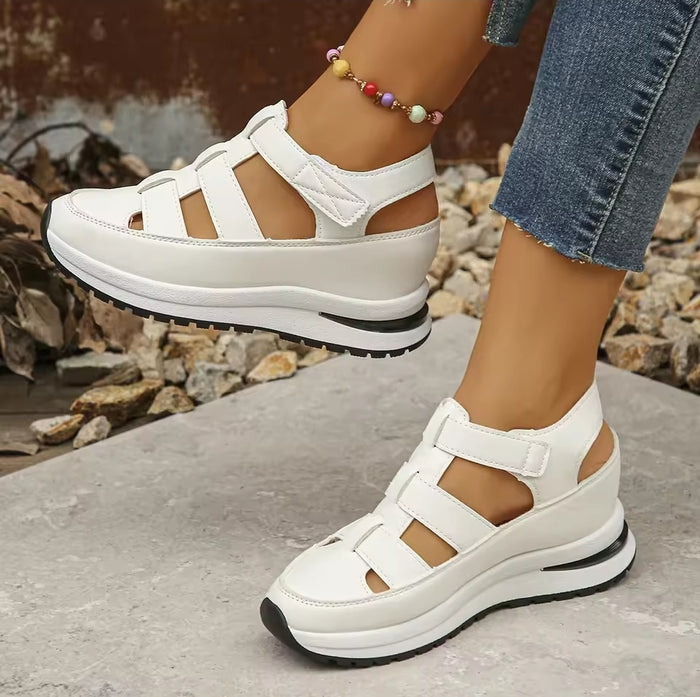 Ladies Hollow Wedge Sandals