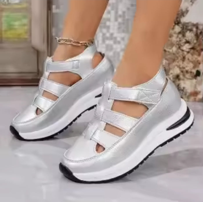 Ladies Hollow Wedge Sandals