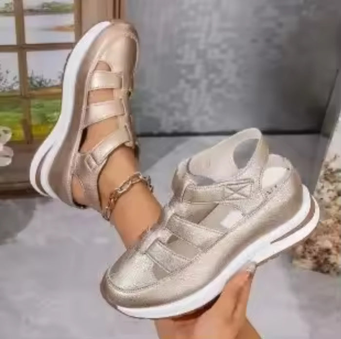 Ladies Hollow Wedge Sandals