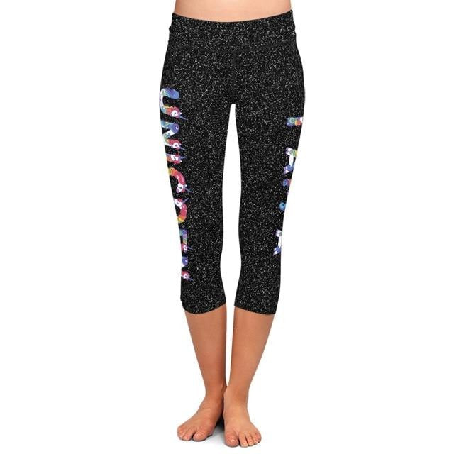 Ladies I AM A UNICORN Soft Brushed Capri Leggings