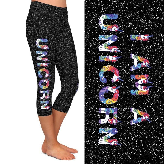 Ladies I AM A UNICORN Soft Brushed Capri Leggings