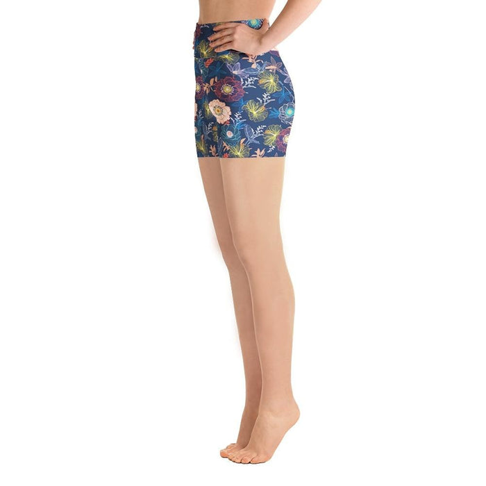 Ladies Lovely Flowers Printed Summer Shorts