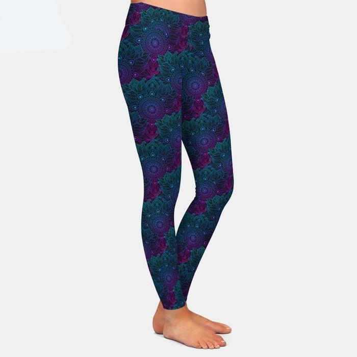 Ladies Mandala Style Printed Leggings