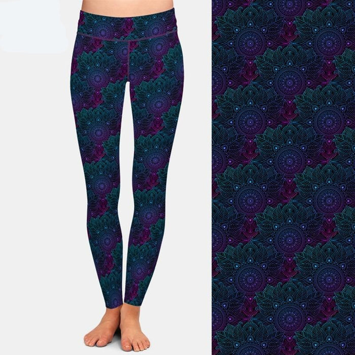 Ladies Mandala Style Printed Leggings