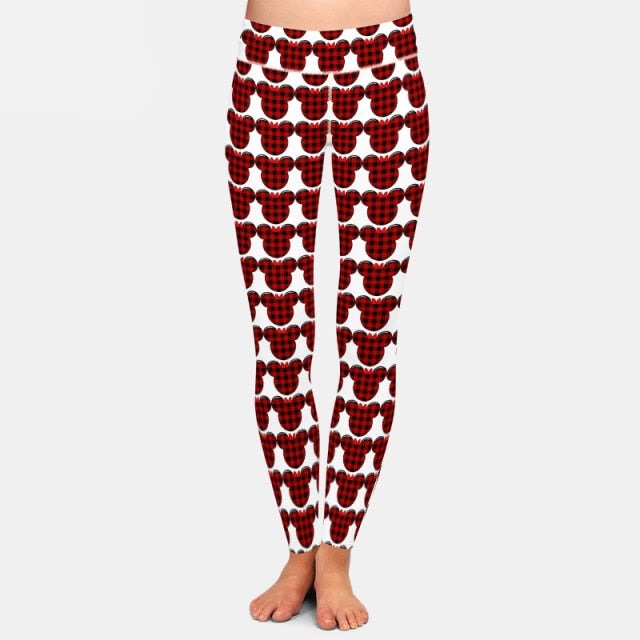 Ladies NEW 3D Cute Mouse Printed Soft Leggings