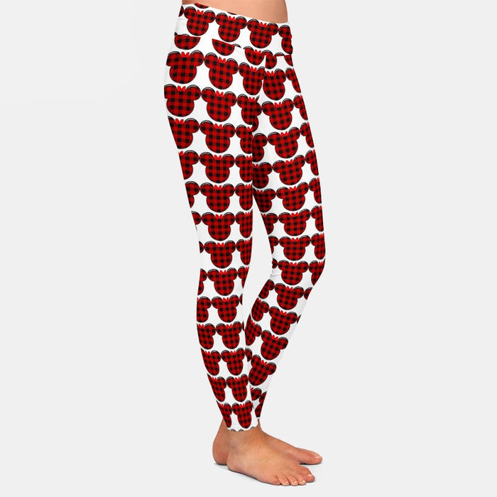 Ladies NEW 3D Cute Mouse Printed Soft Leggings