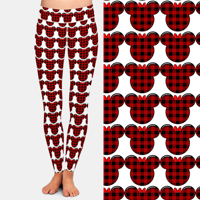 Ladies NEW 3D Cute Mouse Printed Soft Leggings
