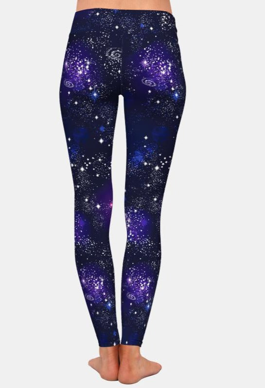 Ladies New 3D Galaxy Digital Printed Leggings