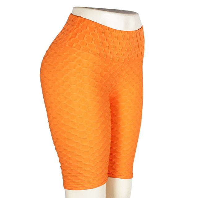 Ladies Push Up Longer Leg Fitness Workout Shorts