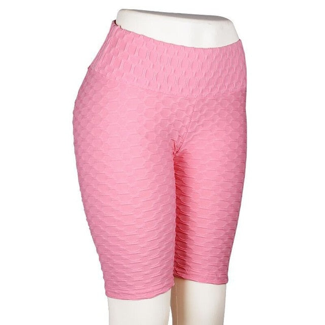 Ladies Push Up Longer Leg Fitness Workout Shorts