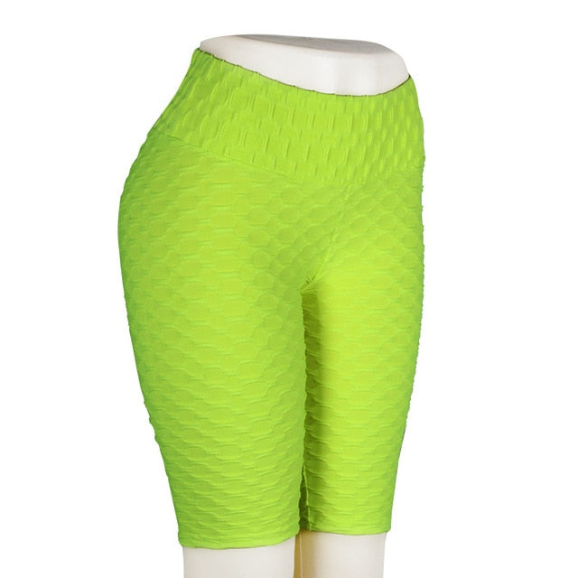 Ladies Push Up Longer Leg Fitness Workout Shorts