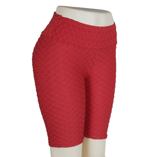 Ladies Push Up Longer Leg Fitness Workout Shorts