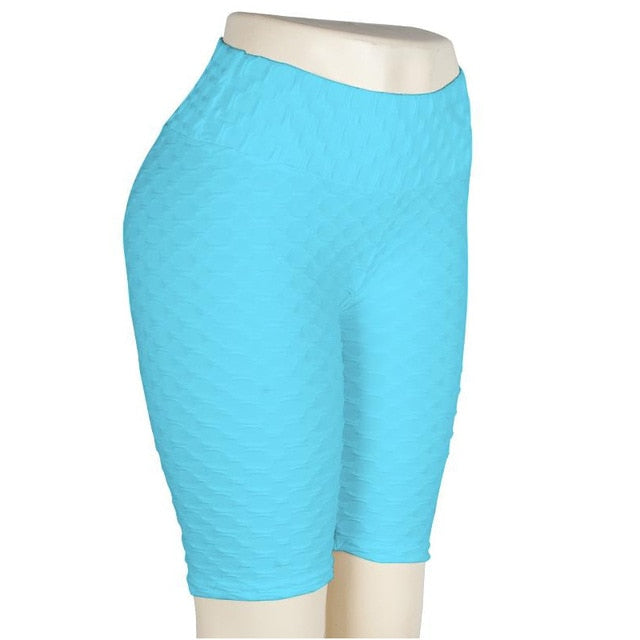 Ladies Push Up Longer Leg Fitness Workout Shorts