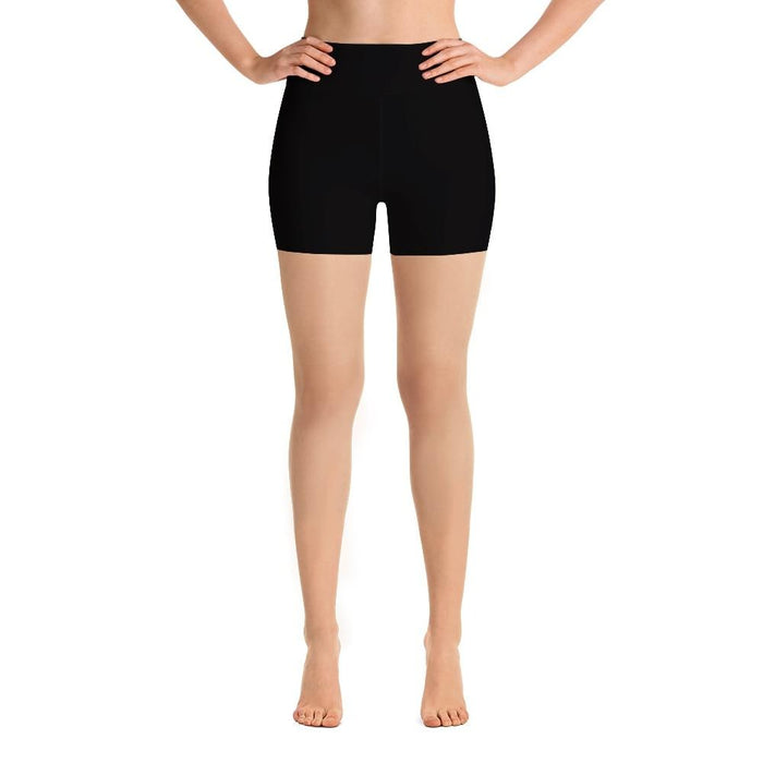 Ladies Solid Black Summer Shorts