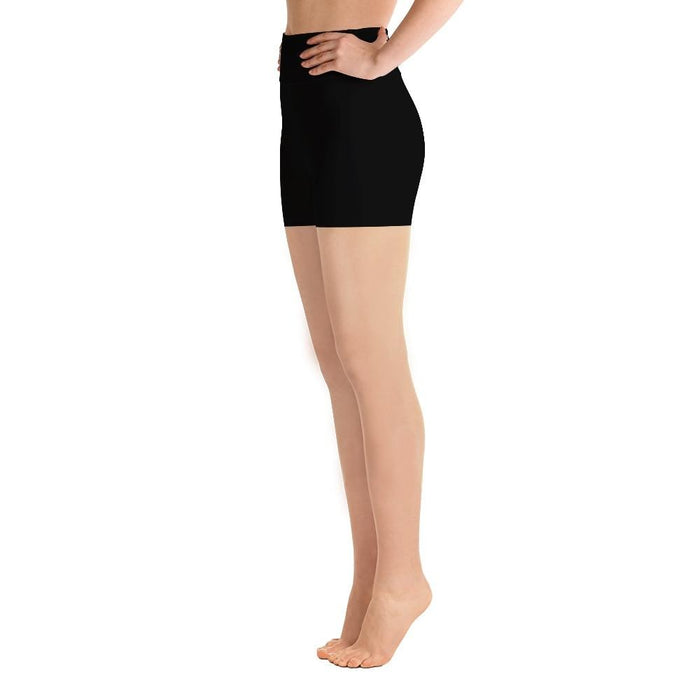 Ladies Solid Black Summer Shorts