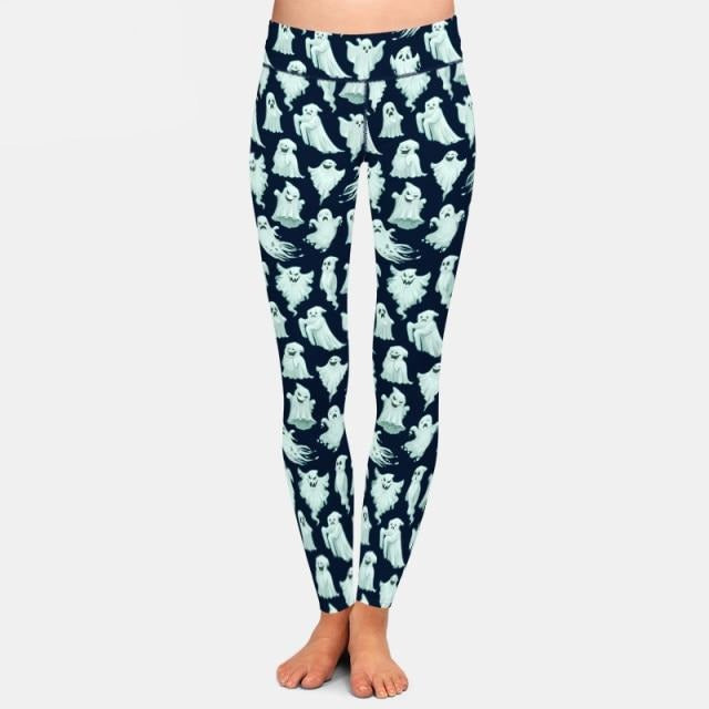 Ladies SPOOKY Halloween Designed Printed Leggings