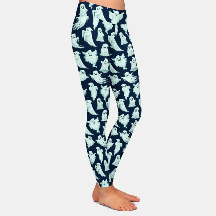 Ladies SPOOKY Halloween Designed Printed Leggings
