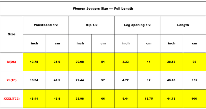 Ladies Streetwear Joggers