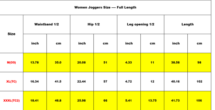 Ladies Streetwear Joggers