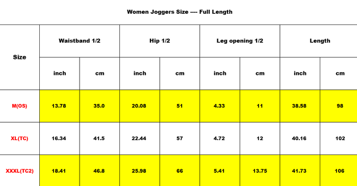 Ladies Streetwear Joggers