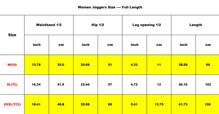 Ladies Streetwear Joggers