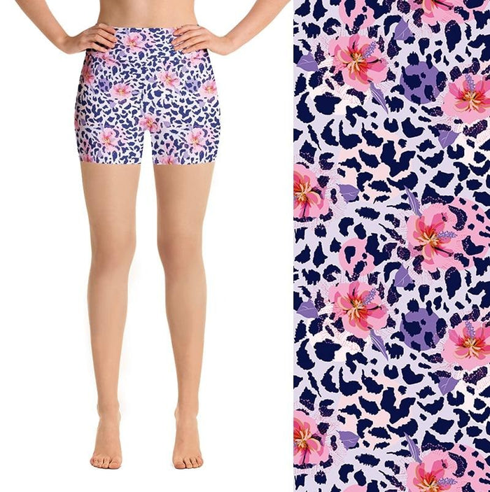 Ladies Summer Floral Leopard Printed Shorts